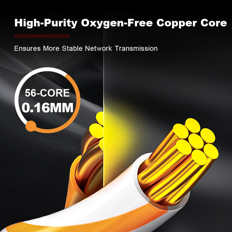 Cable de parche de red de PVC sin protección (UTP) AMPCOM CAT5e para hogar o centro de datos