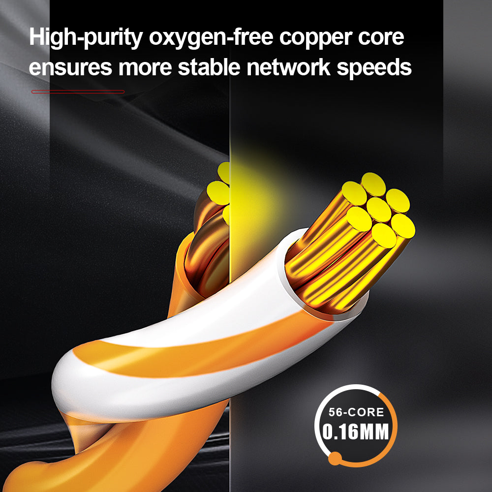 AMPCOM CAT5e/CAT6 Unshielded (UTP) PVC Network Patch Cable  for Desktop Computers Modem Router