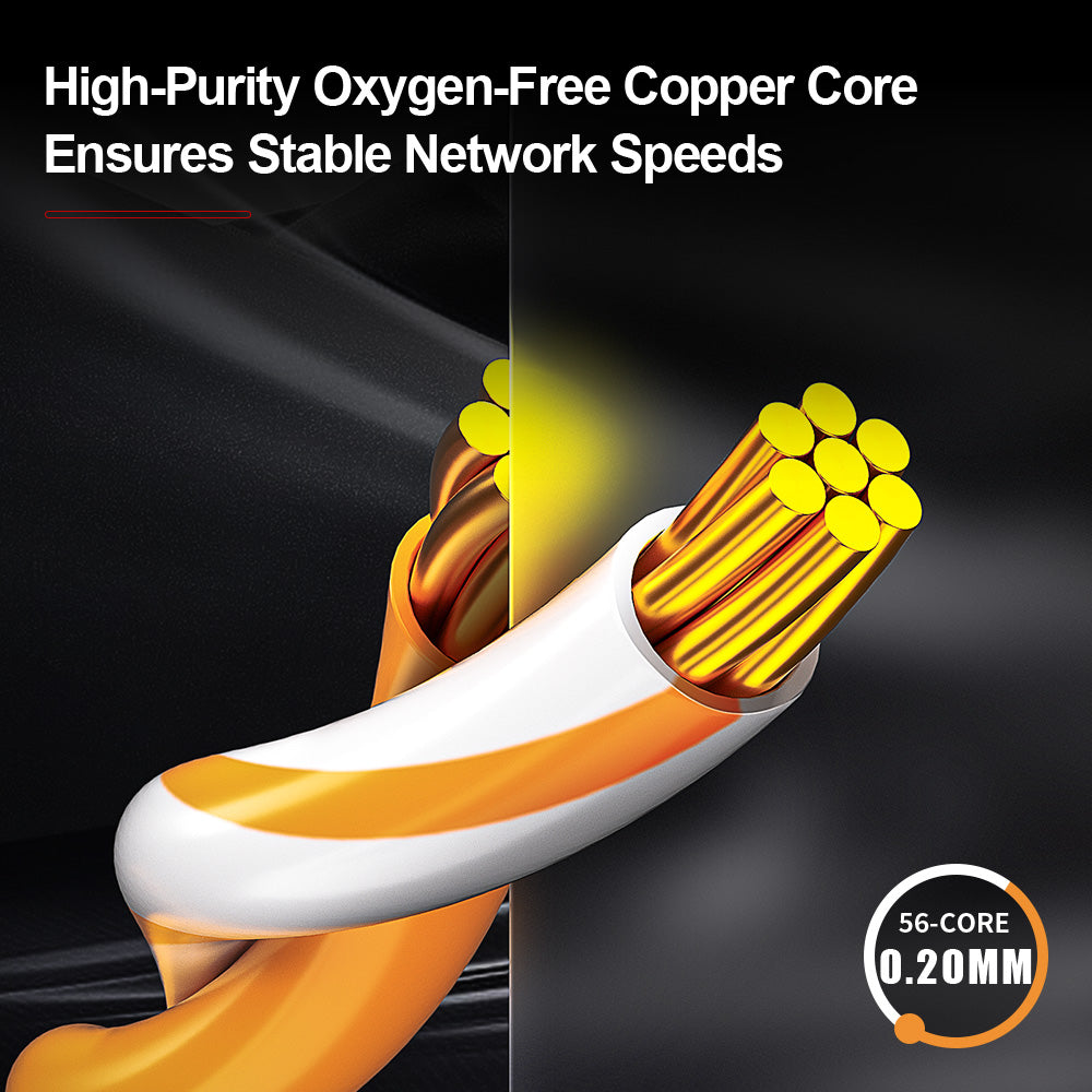 AMPCOM CAT6/CAT6a Unshielded (UTP) LSZH Network Patch Cable for Data Center Cabling or Surveillance System Wiring
