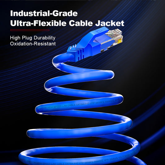 AMPCOM Cat8 26AWG Snagless Shielded (S/FTP)  Network Patch Cable, Ultra-Flexible PVC Jacket