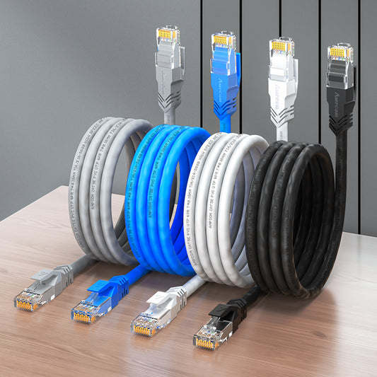 Cable de parche de red de PVC sin protección (UTP) AMPCOM CAT5e para hogar o centro de datos