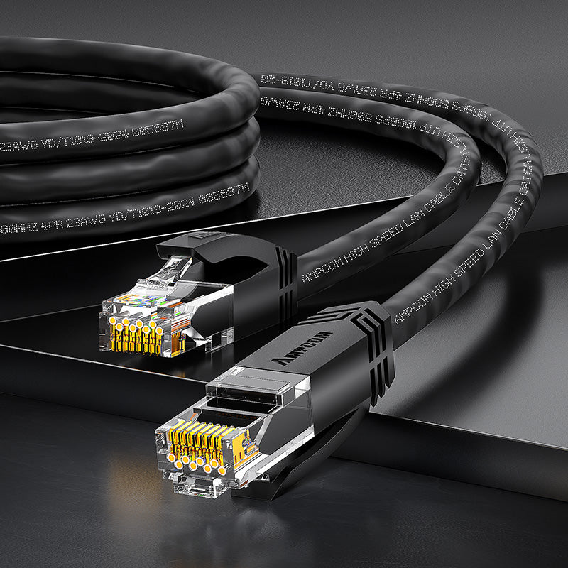 AMPCOM CAT6/CAT6a Unshielded (UTP) LSZH Network Patch Cable for Data Center Cabling or Surveillance System Wiring