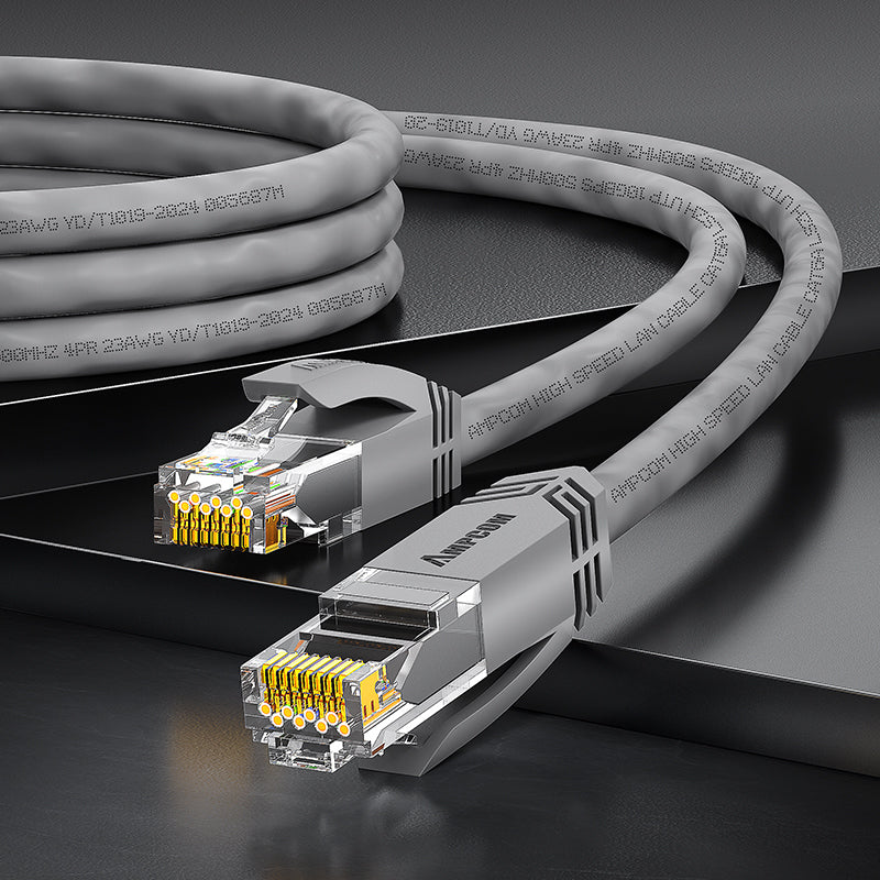 AMPCOM CAT5e/CAT6 Unshielded (UTP) PVC Network Patch Cable  for Desktop Computers Modem Router